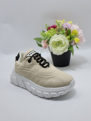Buty sportowe damskie na płaskim (36-41) UB06 BEIGE