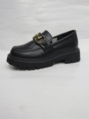 Mokasyny damskie na koturnie (36-41) OH-31 BLACK