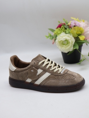 Buty sportowe damskie na płaskim (36-41) K10-6 SKORA NATURALNA