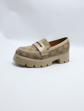 Mokasyny damskie na płaskim (36-41) YDF-41 KHAKI
