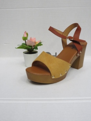 Sandały damskie na obcasie (36-41) Y054 CAMEL