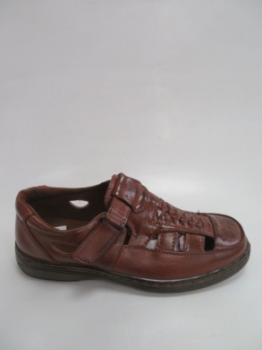 Półbuty męskie -skórzane (41-46) 7301 BROWN