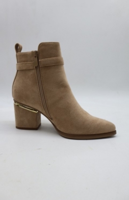 Botki damskie ocieplane na obcasie (36-41) 00-013 KHAKI