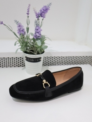 Mokasyny damskie na płaskim (36-41) A24 BLACK