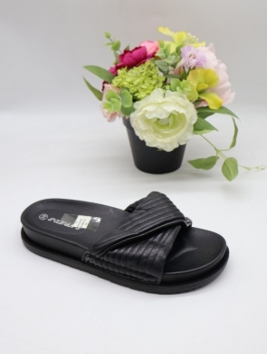 Klapki damskie na płaskim (36-41) TC1448 BLACK