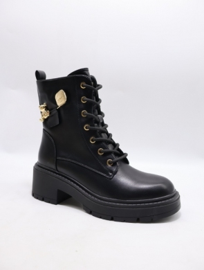 Botki damskie ocieplane na obcasie (36-41) AM7522 BLACK