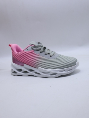 Buty sportowe damskie na płaskim (36-41) SD2582 GREY/PINK