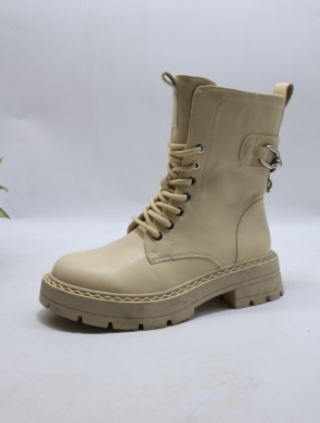 Botki damskie na płaskim (36-41) HQ7737 BEIGE