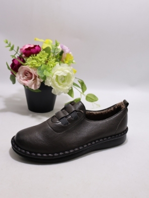Półbuty damskie ocieplane na płaskim (36-42) C2380-6 GREY