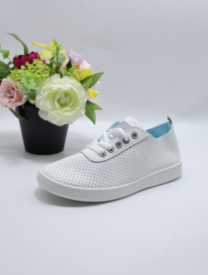 Buty sportowe damskie na płaskim (36-41) BK-159 WH/GREY