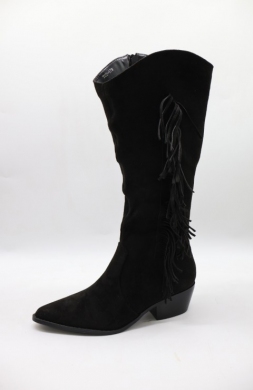 Kozaki damskie na obcasie (36-41) T179 BLACK