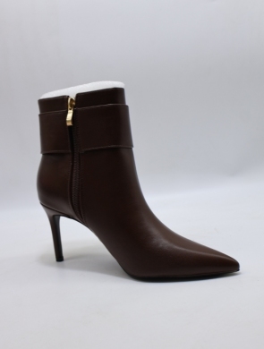 Botki damskie na szpilce (36-41) X118-A6 BROWN
