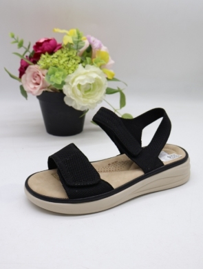 Sandały damskie na płaskim (36-41) 192 BLACK