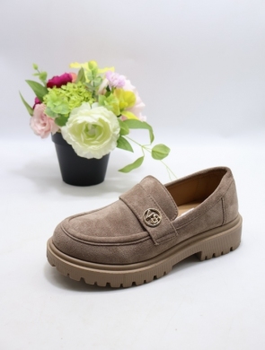 Mokasyny damskie na płaskim (36-41) 24071 KHAKI