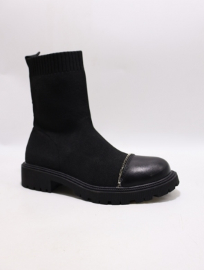 Botki damskie na płaskim (36-41) R187 BLACK
