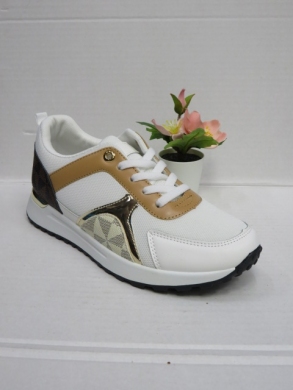 Buty sportowe damskie na płaskim (36-41) J-120 WHITE