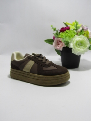 Buty sportowe damskie na płaskim (36-41) 7590 COFFE