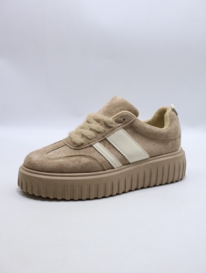 Buty sportowe damskie na płaskim (36-41) PC303 KHAKI