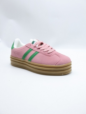 Buty sportowe damskie na płaskim (36-41) 24001 PINK