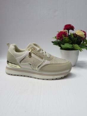 Buty sportowe damskie na płaskim (36-41) LJ-151 BEIGE