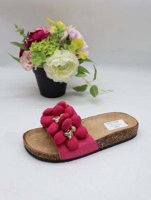 Klapki damskie na płaskim (36-41) CK278 FUSHIA