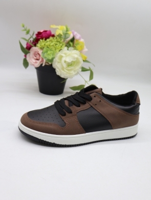 Buty sportowe damskie na płaskim (36-41) NB533 BROWN