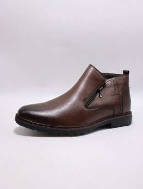 Botki męskie ocieplane (40-45) 63537-3 BROWN