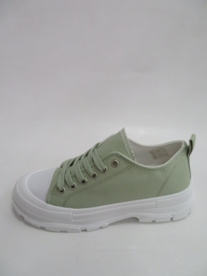 Trampki Damskie na koturnie (36-41) L-161 GREEN