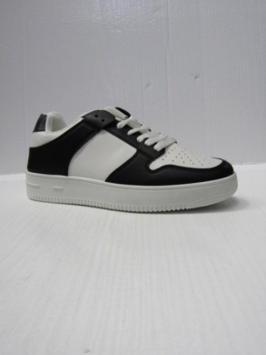 Buty sportowe damskie na płaskim (36-41) 2403-28 BLACK/WHITE