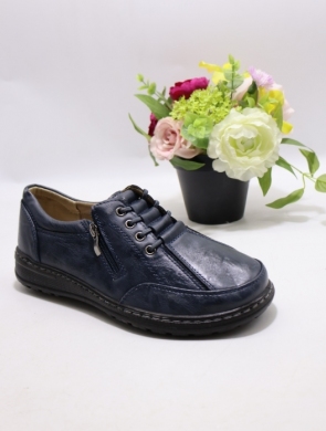 Półbuty damskie na płaskim (36-42) 22T108-7 NAVY
