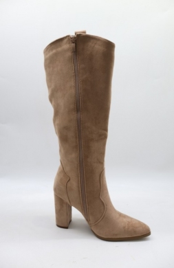 Kozaki damskie na obcasie (36-41) 9327-1 KHAKI
