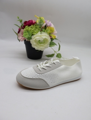 Buty sportowe damskie na płaskim (36-41) 6548 WHITE