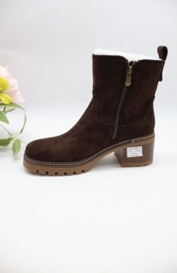 Botki damskie na obcasie (36-41) 1986-11 BROWN