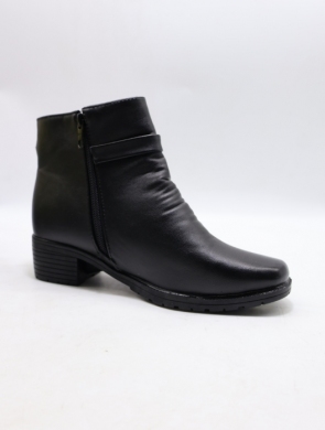 Botki damskie ocieplane na obcasie (37-42) B301 BLACK