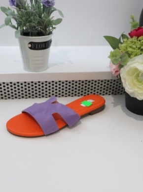 Klapki damskie na płaskim (36-41) 5121 PURPLE