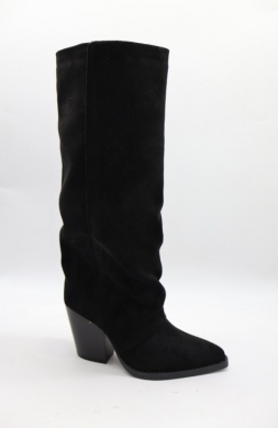 Kozaki damskie ocieplane na obcasie (36-41) RXJ-296 NOIR