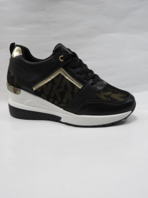 Buty sportowe damskie na koturnie (36-41) 6654 BLACK