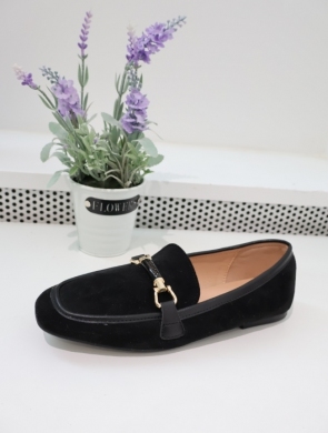 Mokasyny damskie na płaskim (36-41) A24 BLACK