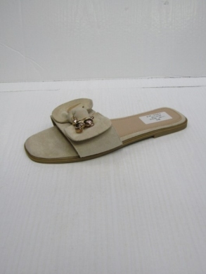 Klapki damskie na płaskim (36-41) LS587 BEIGE