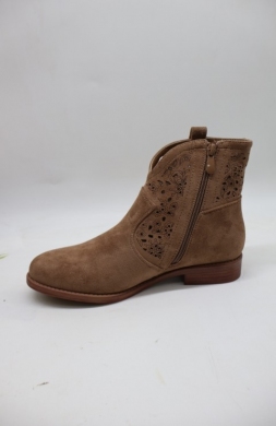 Botki damskie na płaskim (36-41) H256A COFFE