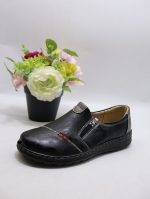 Półbuty damskie na płaskim (36-42) 26131-1 BLACK