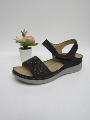Sandały damskie na koturnie (36-41) HU504 BLACK
