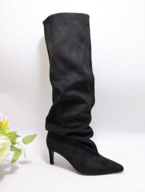 Kozaki damskie na szpilce (36-41) K683 BLACK