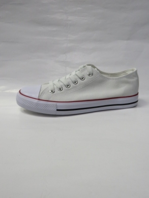 Trampki damskie na płaskim (36-41) 7BW-3 WHITE