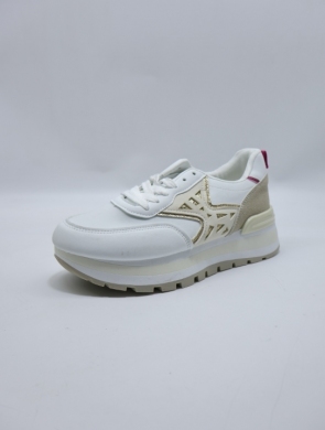 Buty sportowe damskie na płaskim (36-41) 8-97 WHITE