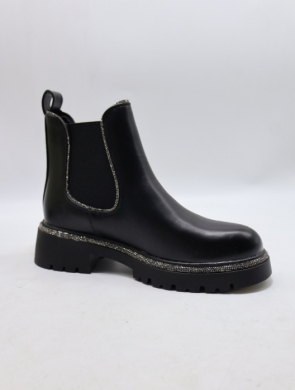 Botki damskie na płaskim (36-41) 9550A BLACK