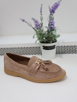 Mokasyny damskie na płaskim (36-41) GO-306 KHAKI