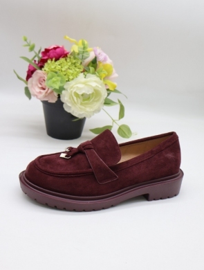Mokasyny damskie na płaskim (36-41) CL-026 RED