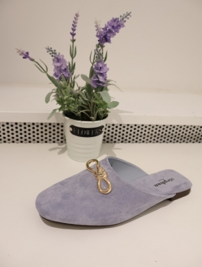 Klapki damskie na płaskim (36-41) P1506 BLUE