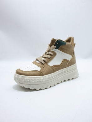 Buty sportowe damskie na płaskim (36-41) 9096 KHAKI